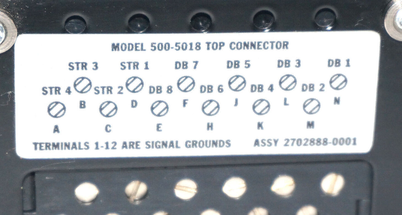 TEXAS INSTRUMENTS 2702888-0001 TOP CONNECTOR MODEL: 500-5018