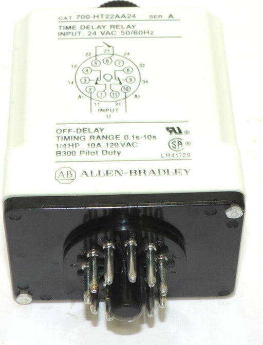 NIB ALLEN BRADLEY 700-HT22AA24 TYPE H TIMING RELAY RANGE: 0.1S-10S SER. A