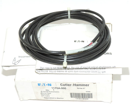NEW EATON CUTLER-HAMMER 1170A-000 PHOTOELECTRIC SOURCE HEAD 9'' CABLE SER. A1