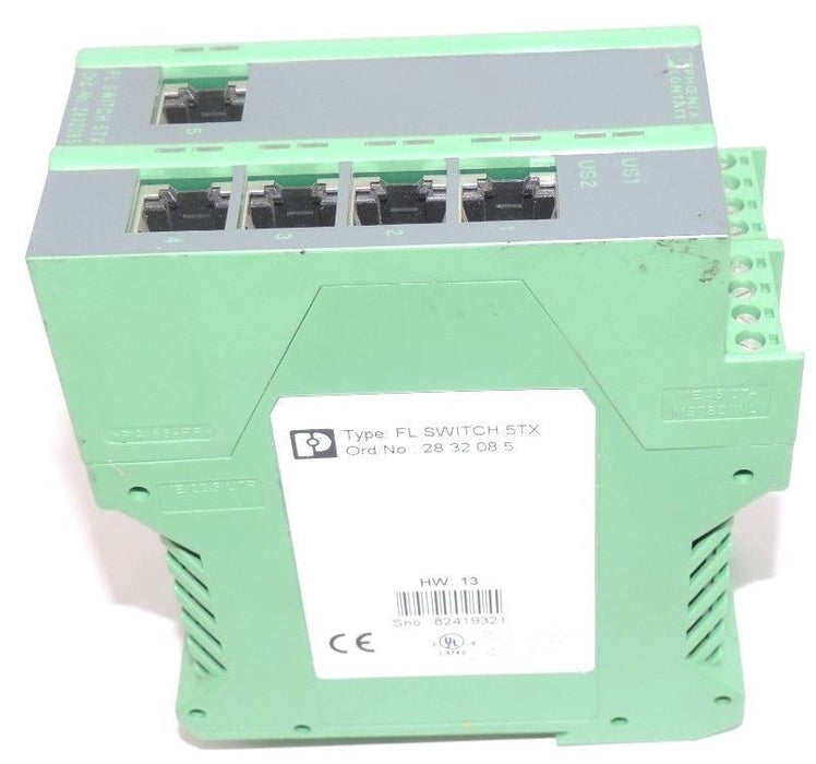 PHOENIX CONTACT FL SWITCH 5TX ORD. NO. 2832085 HW: 13