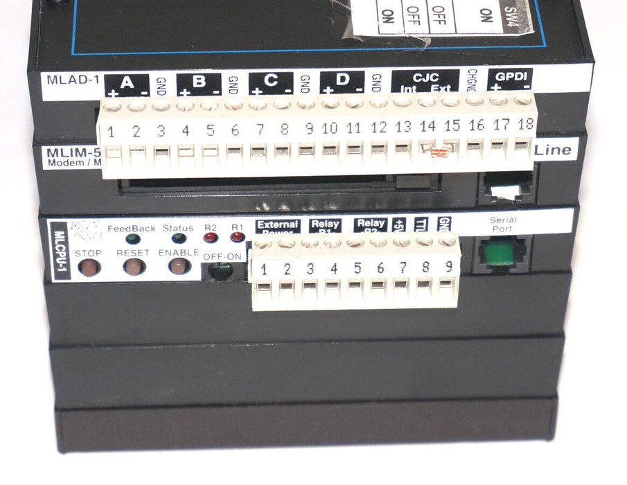 LOGIC BEACH INC. MODULOGGER MINI DATA LOGGING SYSTEM W/ MLAD-1, MLIM-5, MLCPU-1