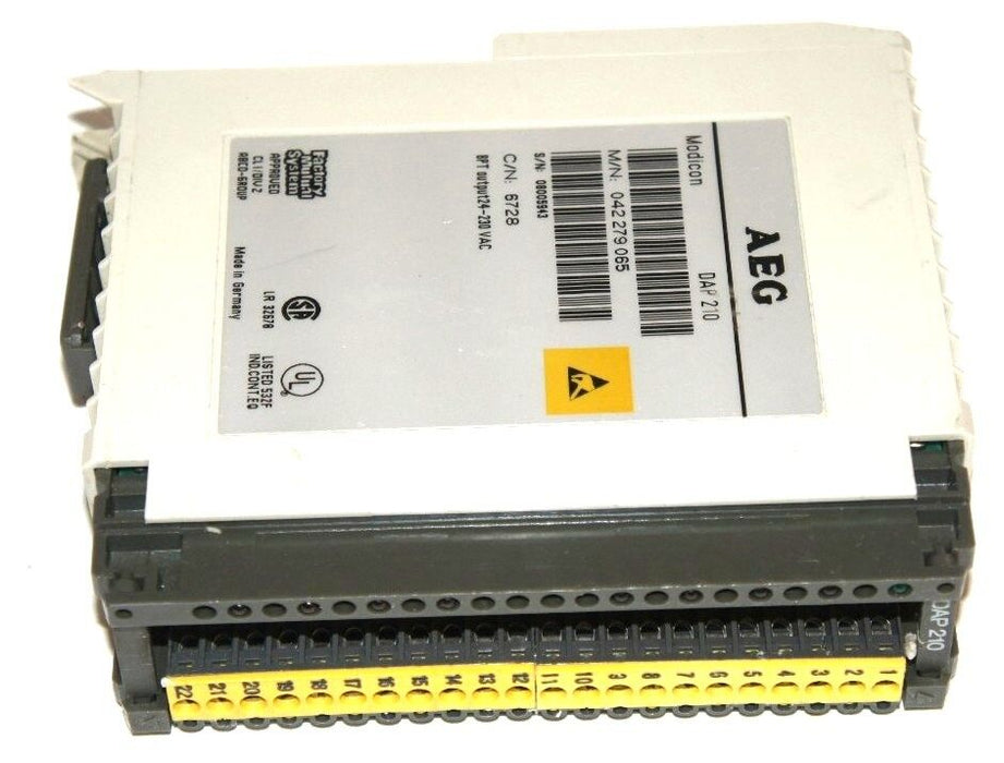 GOULD MODICON DAP-210 OUTPUT MODULE, 8 POINT, 24-230 VAC, DAP210