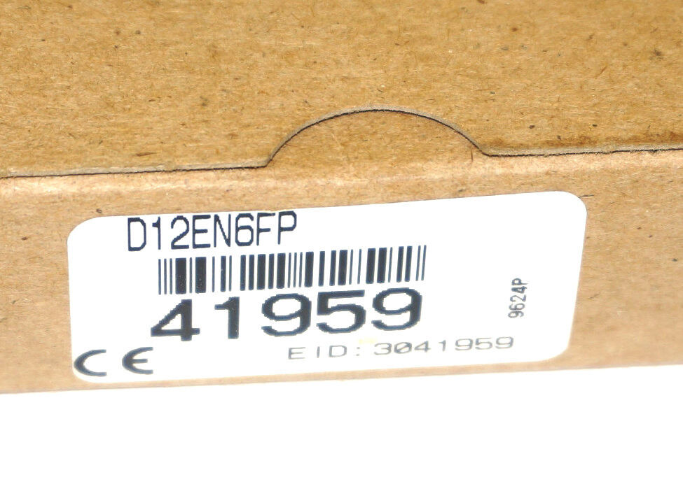 BANNER D12EN6FP FIBER OPTIC SENSOR 41959, 10-30VDC 150MA