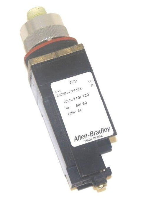 ALLEN BRADLEY 800MR-FXP16X PUSH BUTTON, SER D, 110/120 V, 50/60 HZ, LAMP 86