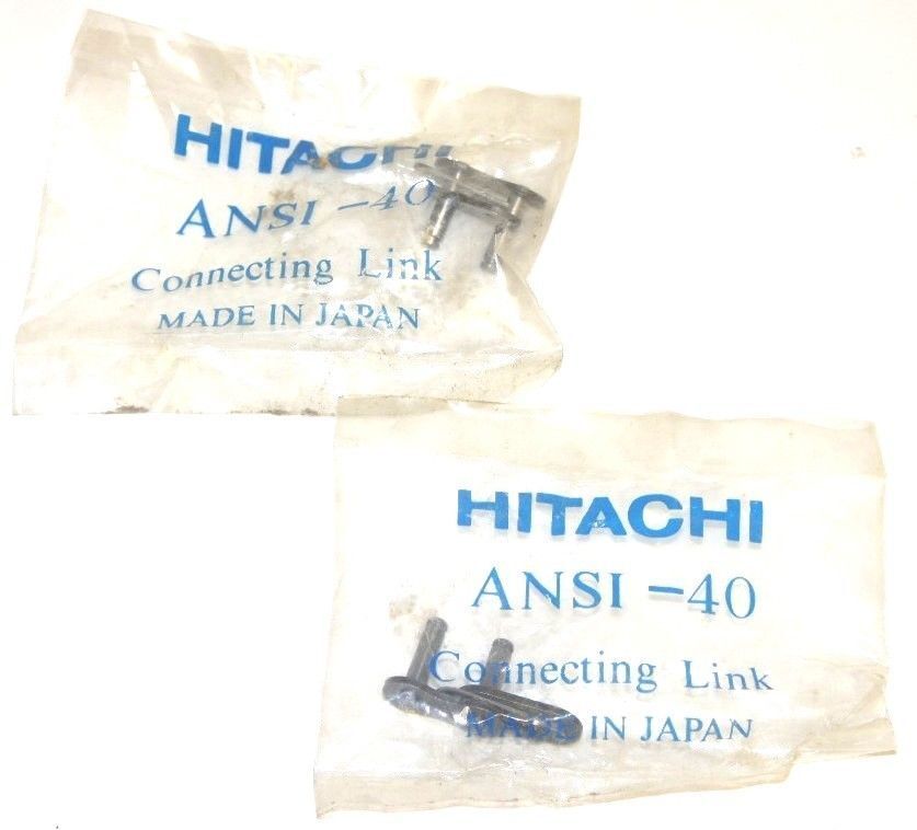 LOT OF 2 NEW HITACHI ANSI-40 CONNECTING LINKS, ANSI40