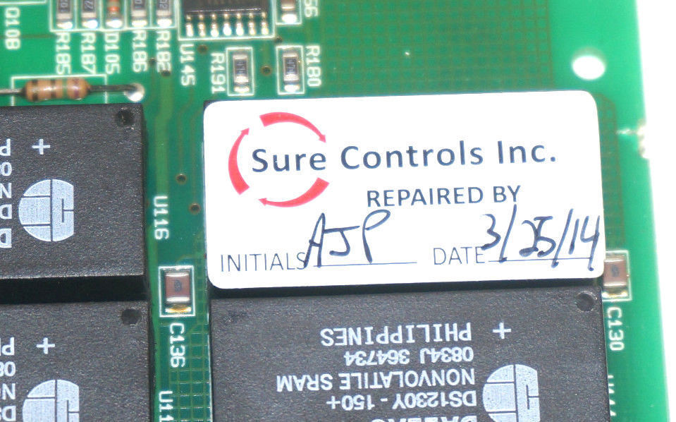 INVENSYS AC134000 PC BOARD REV. 1 REPAIRED