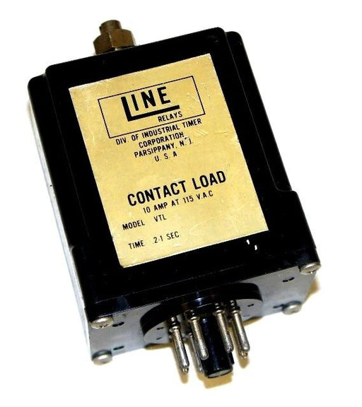 LINE MODEL VTL RELAY, TIME: .2-1 SEC, 10 AMP AT 115 VAC