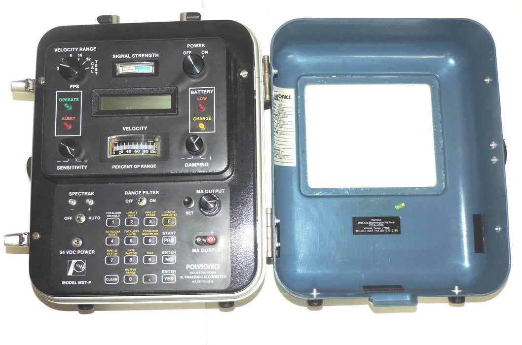POLYSONICS MASTER SERIES MST-P ULTRASONIC DIGITAL FLOWMETER 24VDC MSTP