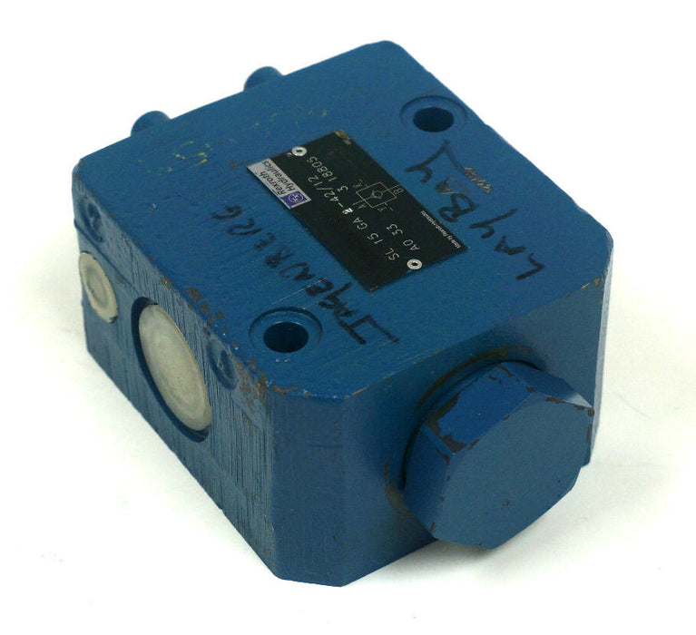 REXROTH SL 15 GA 2-42/12 A0 33, 3 18805 HYDRAULIC CONTROL VALVE 605-371