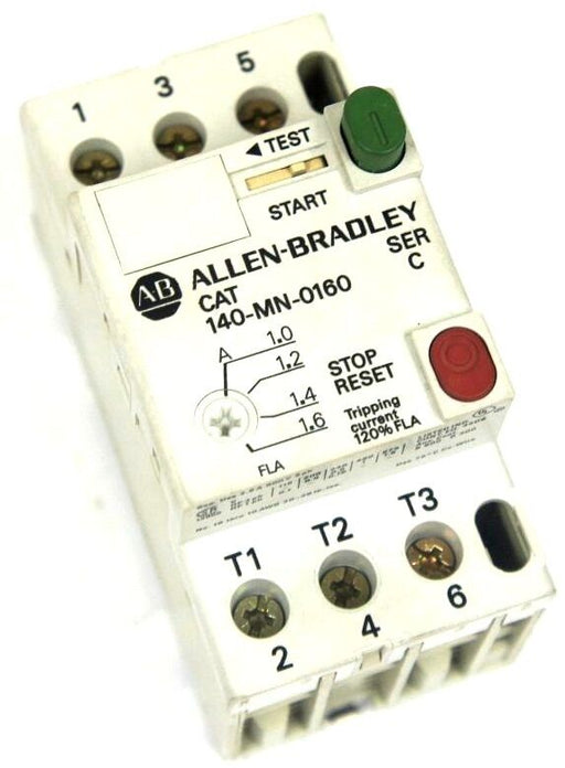 ALLEN BRADLEY 140-MN-0160 STARTER MANUAL MOTOR 140MN0160 SER. C