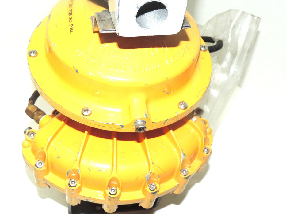 KINETROL MODEL 090 1/4 TURN ACTUATOR 099-100 W/ 090 SPRING RETURN INCLUDES 12AD1