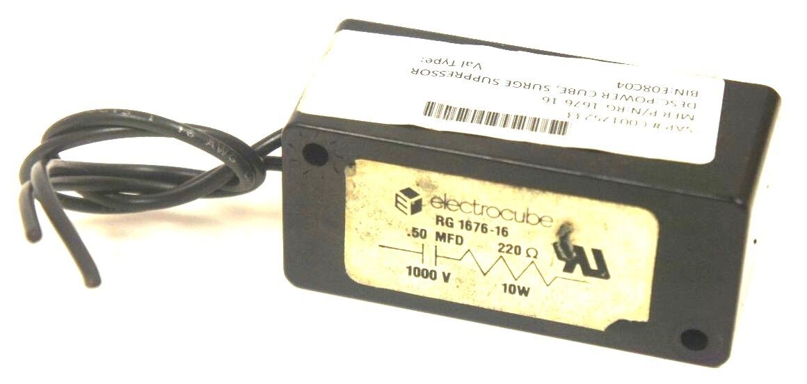 ELECTROCUBE RG-1676-16 POWER CUBE .50 MFD, 1000 V, 220 OHMS, 10 WATT, RG167616