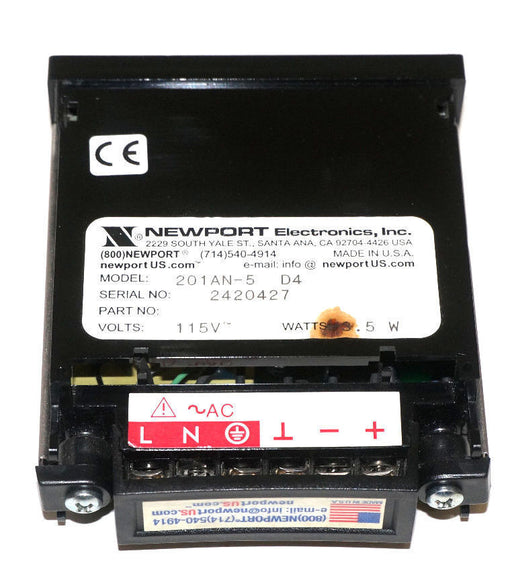 NEWPORT ELECTRONICS 201AN-5 VOLTAGE INDICATOR METER 115V, 3.5W, 201AN5