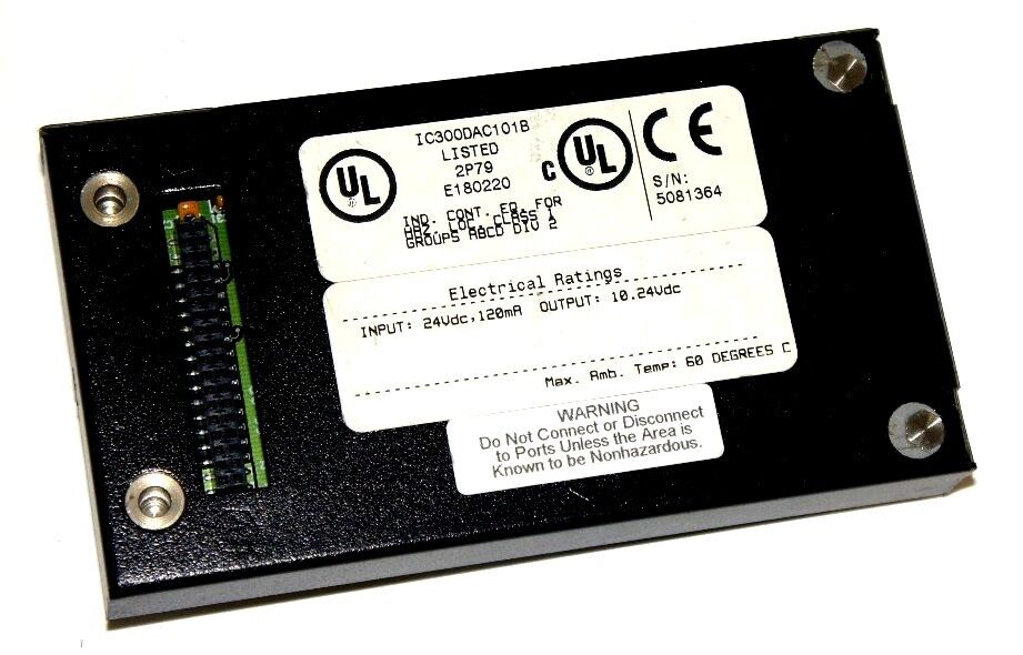 GE FANUC IC300DAC101B ANALOG INPUT MODULE IC300DAC101