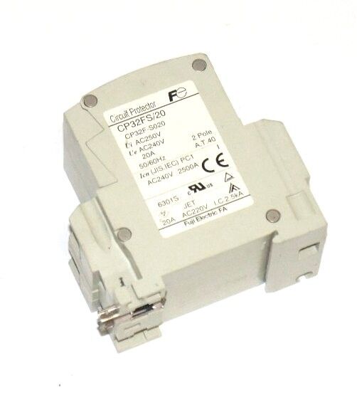 FUJI ELECTRIC CP32FS/20 CIRCUIT PROTECTOR CP32F-S020, 2-POLE