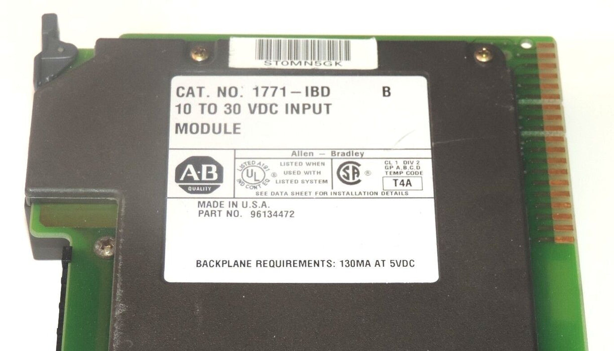 ALLEN BRADLEY 1771-OBD SER. B 10-60VDC OUTPUT MODULE 1771-OBD/B