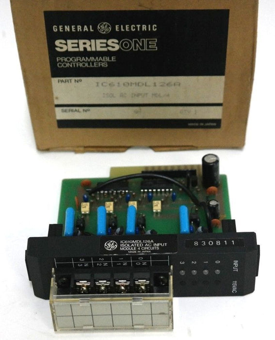 NIB GE FANUC IC610MDL126A ISOLATED AC INPUT MODULE 4 CIRCUITS