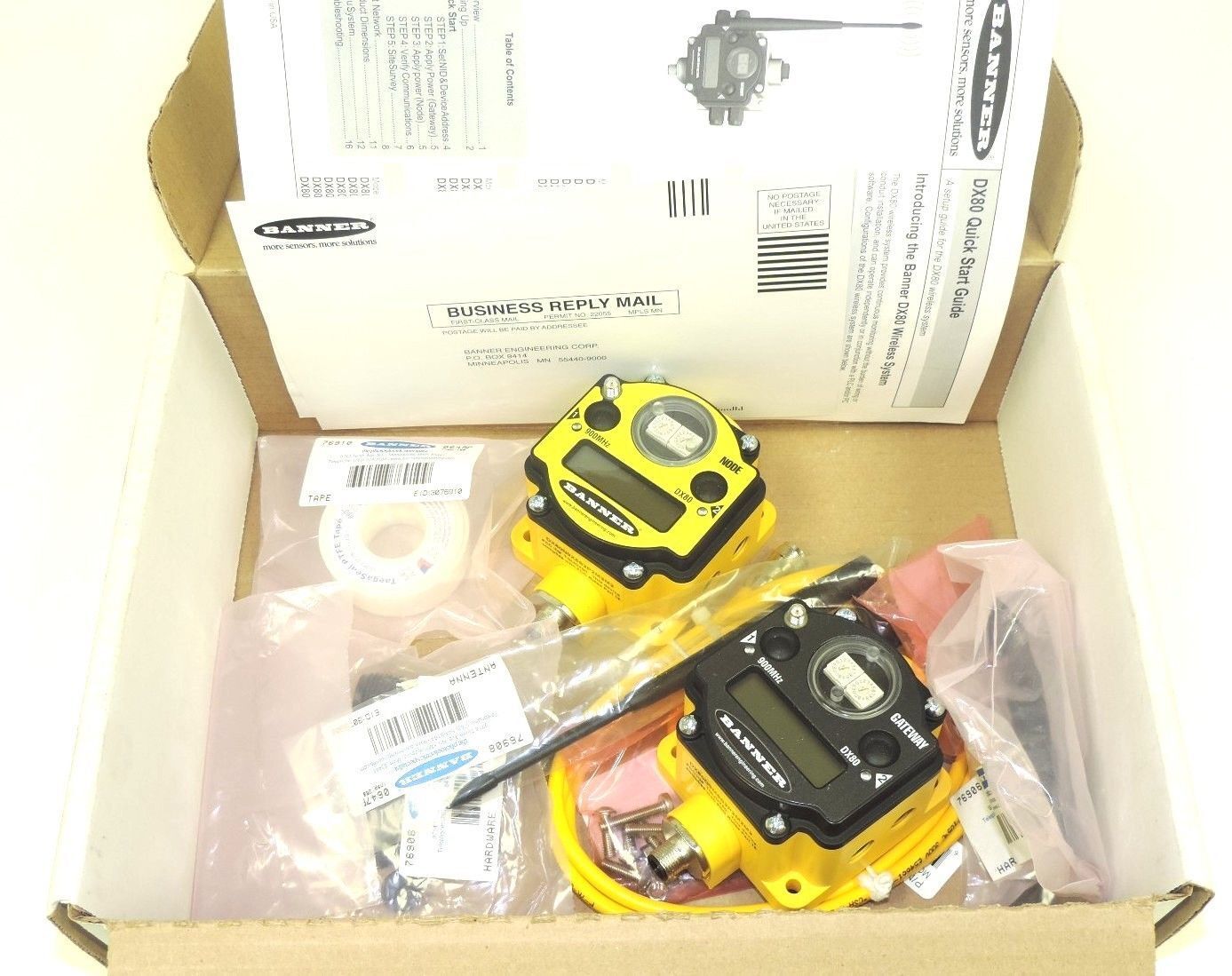 NIB BANNER DX80K9S6MP1 SURECROSS WIRELESS DX80 CONFIGURED KIT 77330