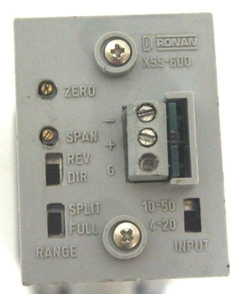 RONAN ENGINEERING X55-600-GP-1-SM TRANSDUCER X55-600-GP, 36VDC, 3-15PSIG