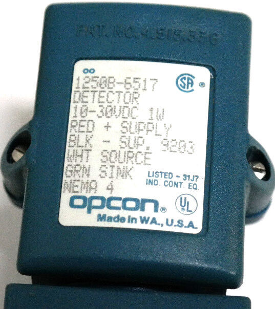 CUTLER HAMMER 1250B-6517 PHOTOELECTRIC 100FT THRU BEAM DETECTOR 6FT CABLE 30VDC
