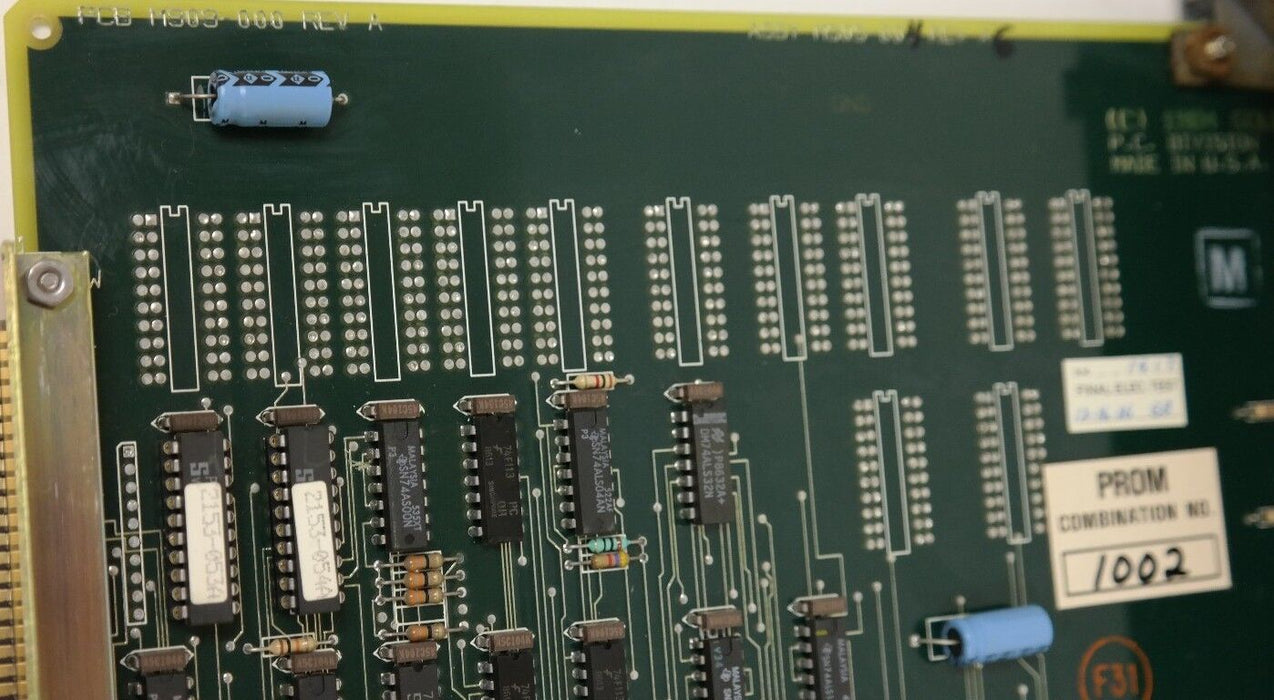 GOULD MODICON M909-000 MEMORY MODULE REV A WITH KEY PCBM909000