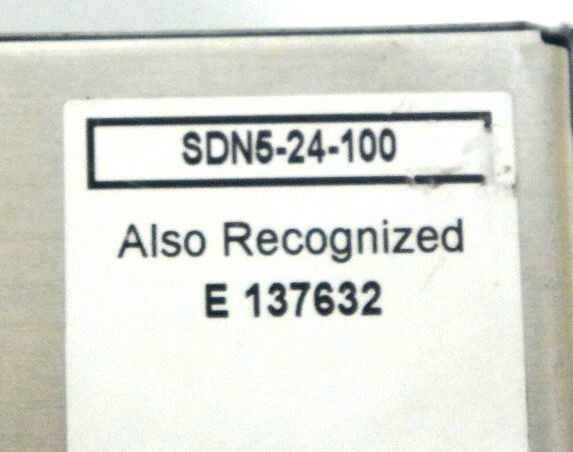 SOLA SDN5-24-100 POWER SUPPLY SDN524100, 115/230 VAC, 2.6-1.4A, 50/60HZ