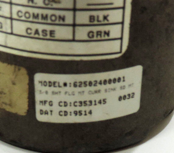DANAHER DYNAPAR ENCODER 62502400001 FLANGE MOUNT 3/8" SHAFT CURR SINK SD MT