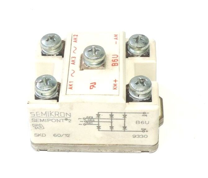 SEMIKRON SKD 60/12 POWER BRIDGE RECTIFIER 3PHASE SEMIPONT