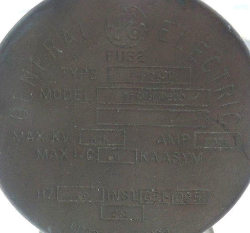 GENERAL ELECTRIC FUSE TYPE: EJ0-1DD MODEL:  9F60HJD200 200E AMP 5.5KV