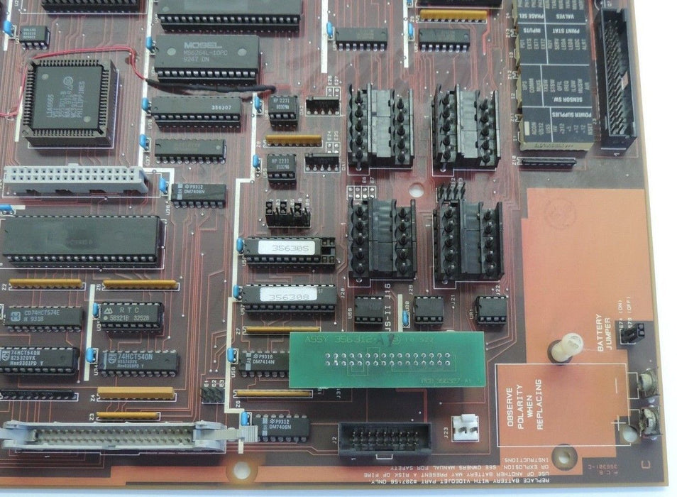 VIDEOJET 356400-36 CONTROL BOARD ASSEMBLY 356300-F1 P.C.B. 356301-C