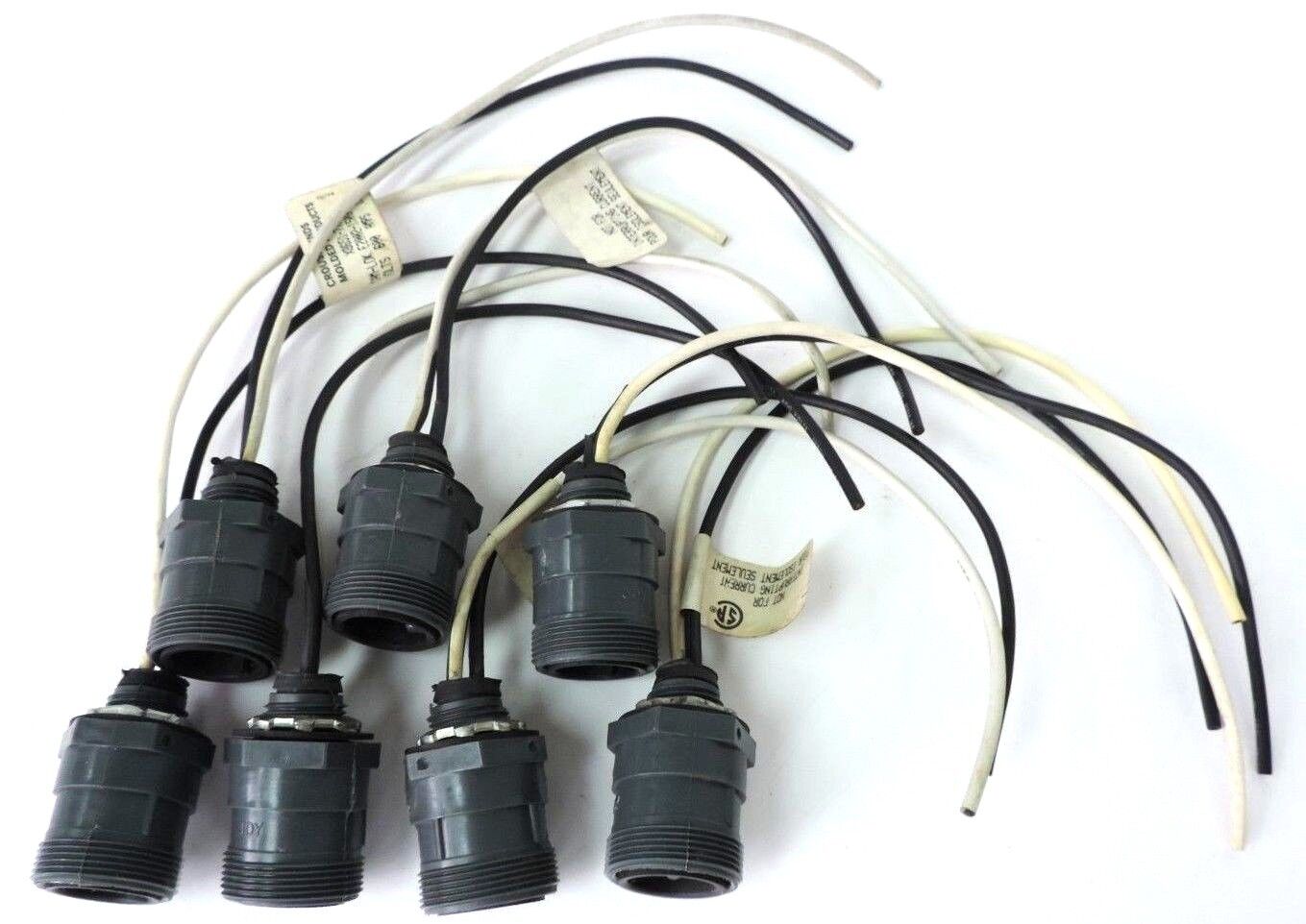 LOT OF 7 CROUSE-HINDS X8651-77P RECEPTACLE JOY MALE 1/2" NPT 600V 15A 2 POLE