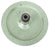 GREEN CAST IRON V-BELT PULLEY P/N: SU-Z-03, 6-1/2" O.D