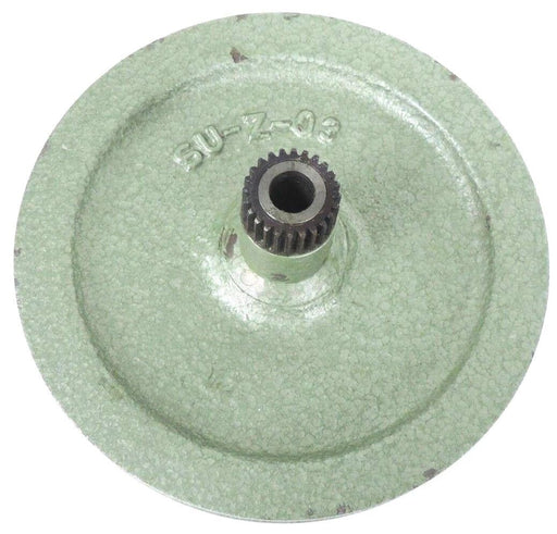 GREEN CAST IRON V-BELT PULLEY P/N: SU-Z-03, 6-1/2" O.D