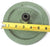 GREEN CAST IRON V-BELT PULLEY P/N: SU-Z-03, 6-1/2" O.D