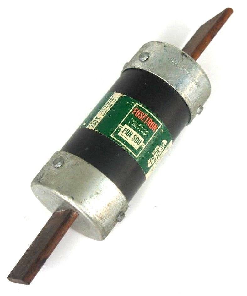 FUSETRON FRN-500 DUAL ELEMENT CLASS K9 FUSE 250V FRN500