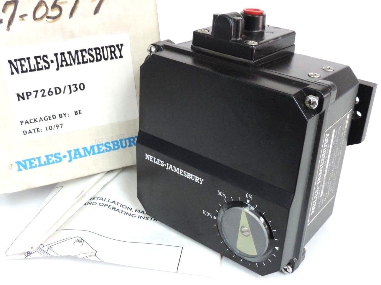 NIB NELES JAMESBURY NP726D/J30 ELECTRO-PNEUMATIC POSITIONER