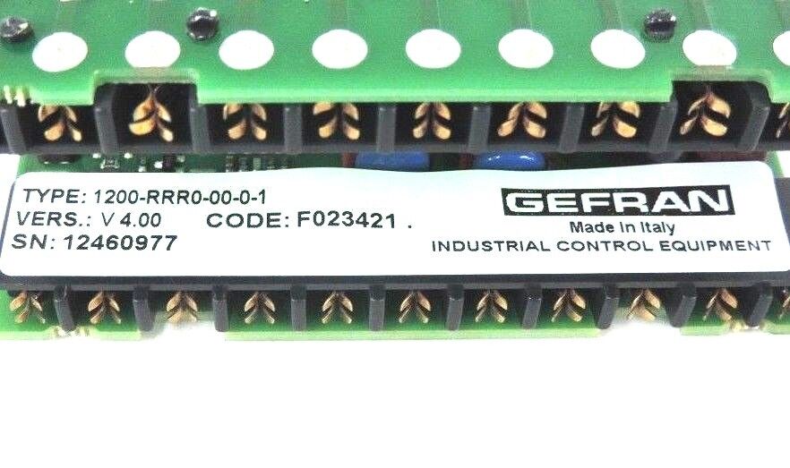 GEFRAN 1200-RRR0-00-0-1 CONTROLLER MODEL 1200 SERIES 100-240VAC 50/60HZ