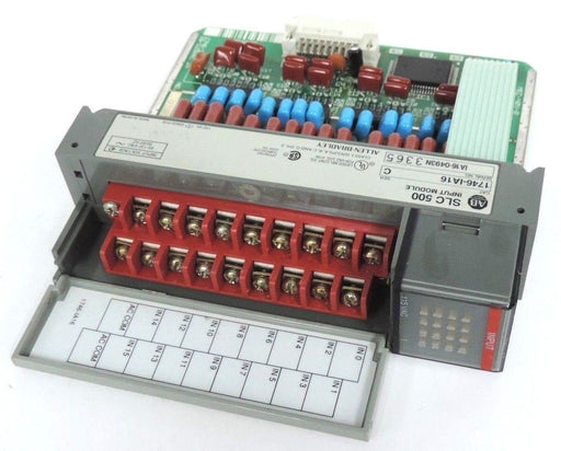 ALLEN BRADLEY SLC 500 1746-IA16 INPUT MODULE SER. C 85-132VAC 50/60HZ, 1746IA16