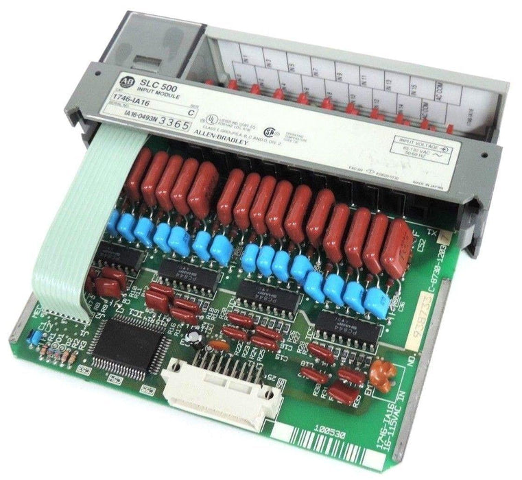 ALLEN BRADLEY SLC 500 1746-IA16 INPUT MODULE SER. C 85-132VAC 50/60HZ, 1746IA16