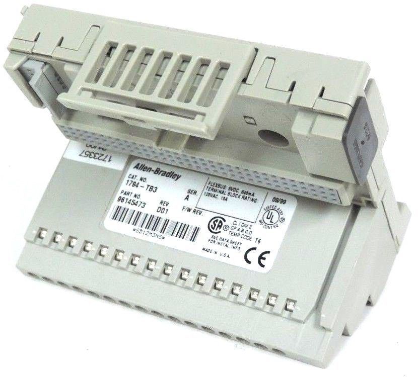 ALLEN BRADLEY 1794-TB3 TERMINAL BASE 1794TB3 SER. A REV. D01 P/N: 96145473