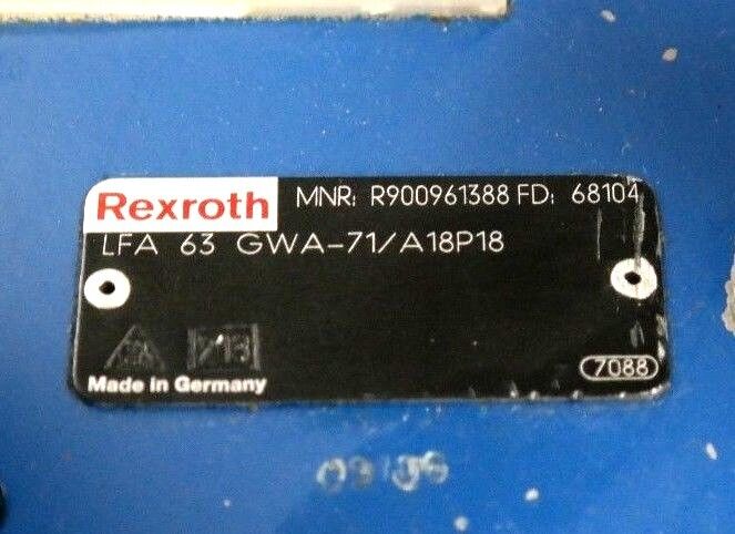 REXROTH LFA63GWA-71/A18P18 HYDRAULIC CARTRIDGE VALVE R900961388 NEW