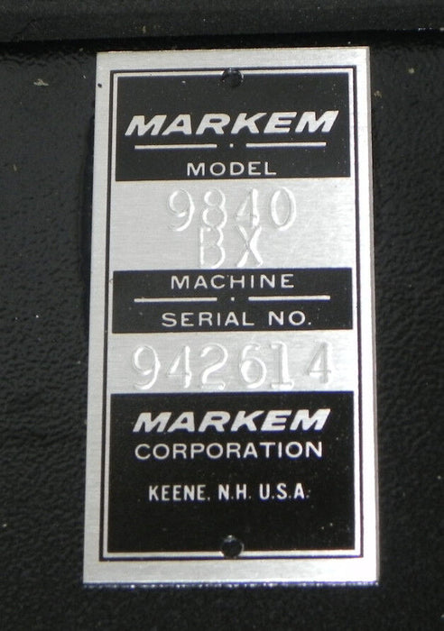 MARKEM 9840 BX CODE DATER CONTROLLER *FOR PARTS OR REPAIR*