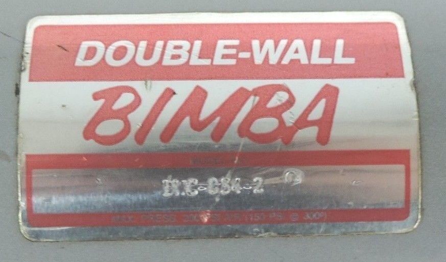 BIMBA DWC-834-2 PNEUMATIC CYLINDER 3/4" BORE 2" STROKE DWC8342