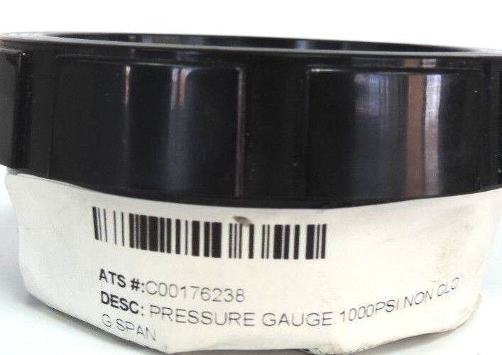 NEW SPAN LFS-210-1000-G-KEMX LIQUID FILLED PRESSURE GAUGE 0-1000PSI, NON CLOG