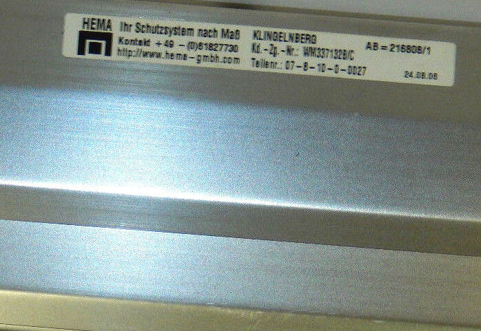 NEW HEMA WM337132B ACCORDION WAY COVER, LAMELLAE BELLOW, CHIP GUARD 311406A