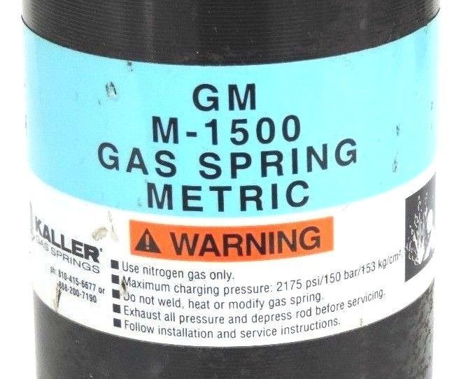 KALLER TU-T500-100 NITROGEN GAS SPRING GM M-1500 MAX 150 BAR TUT500100