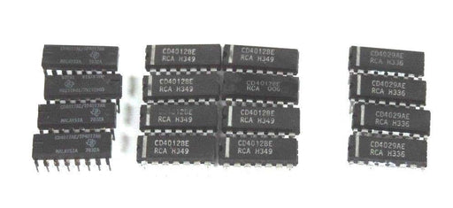 LOT OF 8 CD4012BE 14PIN LOT OF 4 CD4029AE 16PIN LOT OF 4 CD4017AE 16PIN CHIPS