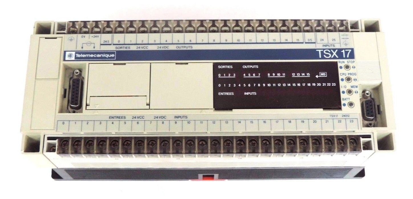 TELEMECANIQUE TSX-172-4012 PLC CPU TSX17 CONTROLLER V:1.4 TSX1724012