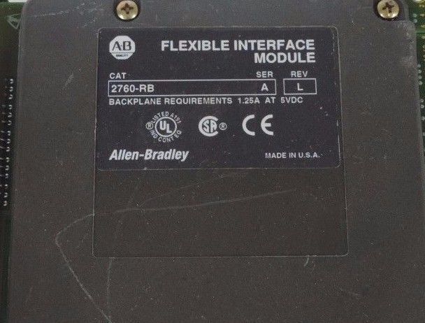 ALLEN BRADLEY 2760-RB FLEXIBLE INTERFACE MODULE SER A REV L 2760RB