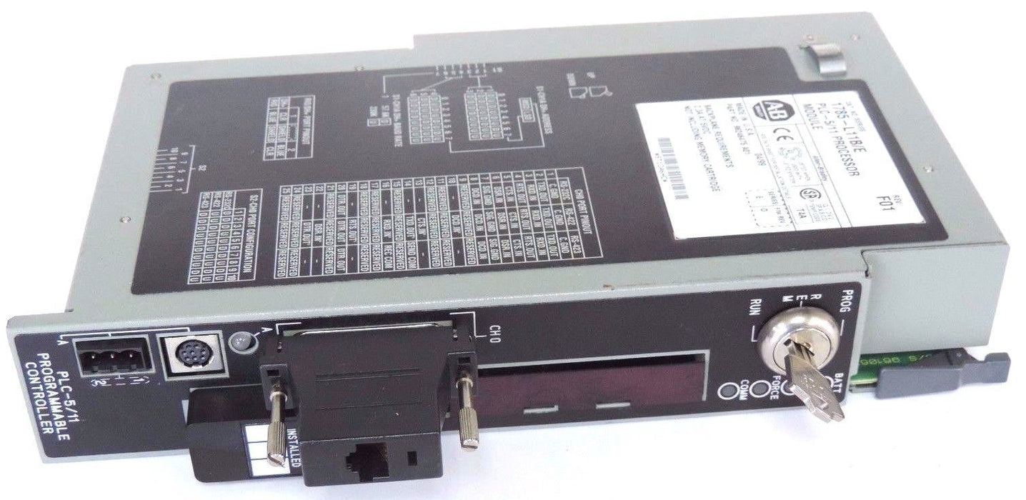 ALLEN BRADLEY 1785-L11B/E PROCESSOR MODULE 1785L11BE SER. E F/W REV. D